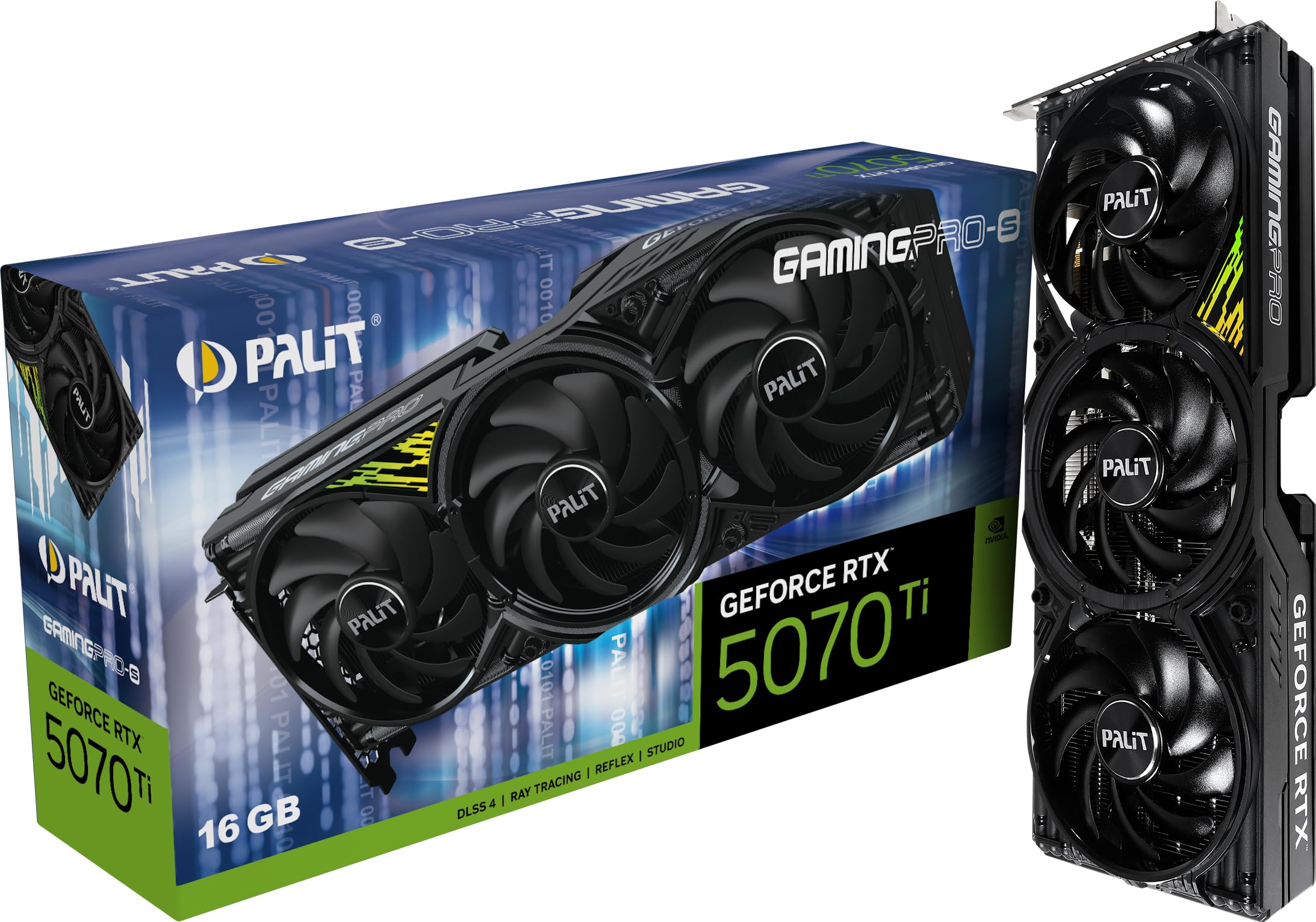 グラフィックボード・グラボ・ビデオカード PALIT GAMINGPRO-S GEFORCERTX 5070 Ti 16G Amazon | Palit GeForce RTX 5070 Ti GamingPro-S - 16GB GDDR7、HDMI
